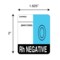 Nevs Label, O Rh Negative 2" x 1-5/8" White w/Blue & Black LBB-25 - alternate 2